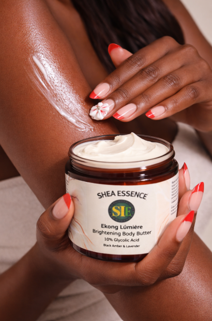 Ekong Lumière Brightening Body Butter with 10% Glycolic Acid with Black Amber and Lavender