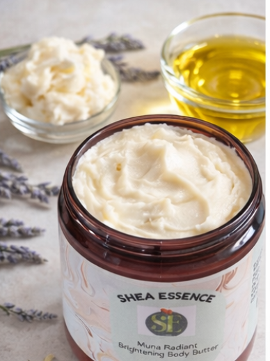 Muna Radiant Brightening Body Butter Lavender Scented 8oz