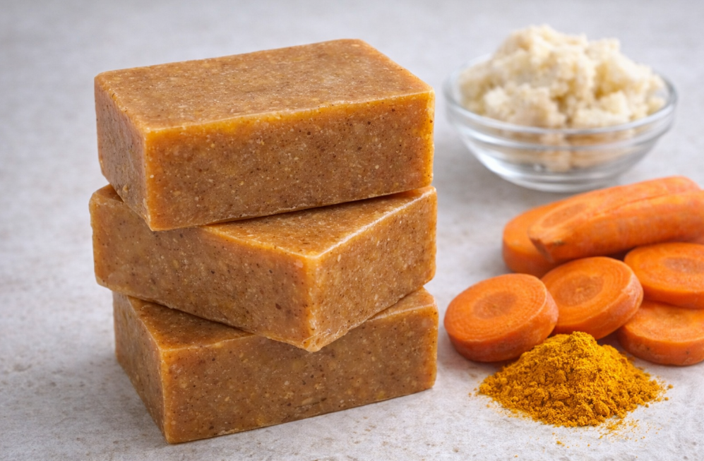 Muna Radiant Carrot & Turmeric Soap Lavender Scent